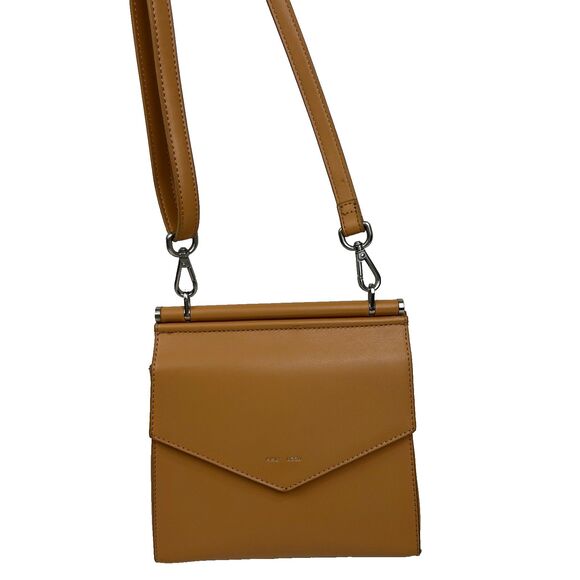 Pixie Mood Nadia Crossbody Bag Sand Beige Vegan Leather Purse Flap Closure Small - Picture 3 of 14